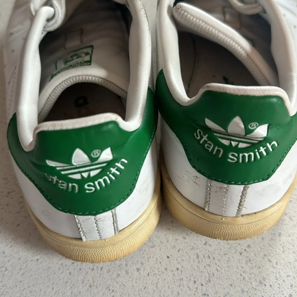 🍍 Stan Smith adidas tennis shoe white and green US size 8.5🍍